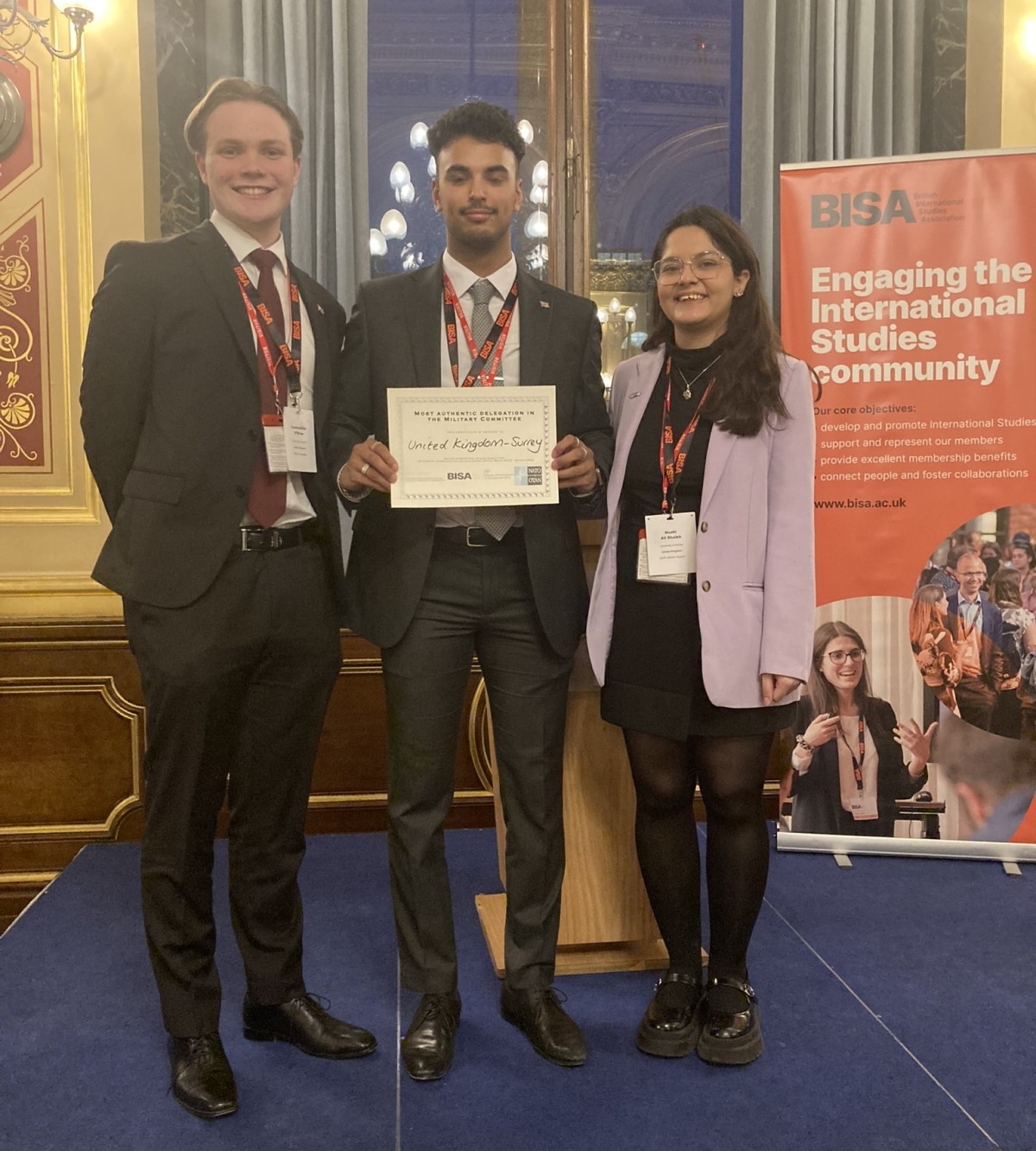 Politics team at BISA's Model NATO competition 2024