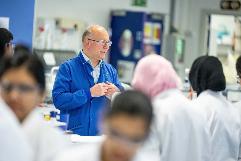 Pharmaceutical Sciences student group with Dr MIlan