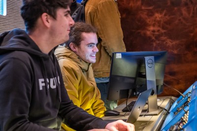 Film Production and Broadcast Engineering students with CTV