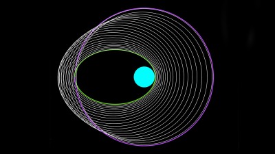 Spacecraft trajectory optimisation graphic