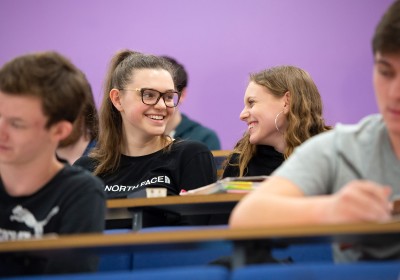 Undergraduate mathematics students in lecture