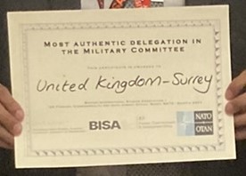 Model NATO certificate 2024