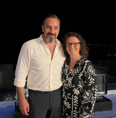 Robert Hanea, CEO, Therme Group, and Catherine McNamara, Head of GSA