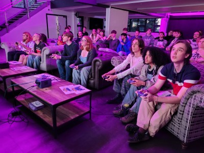 University of Surrey students playing video games