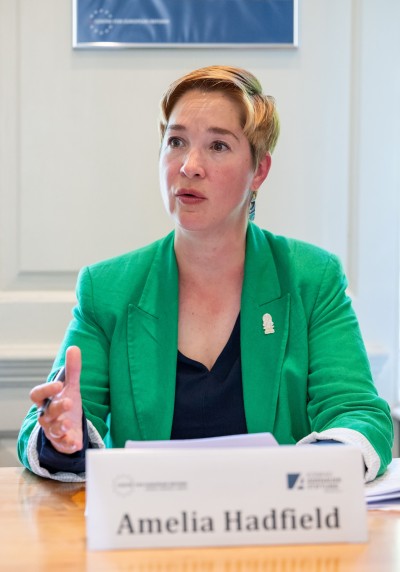 Professor Amelia Hadfield speaking at CER panel discussing the impact of EU enlargement on EU-UK relationship