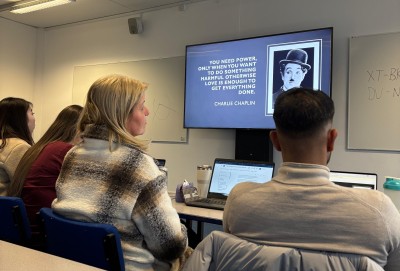 Occupational and Organisational Psychology MSc classroom at the University of Surrey