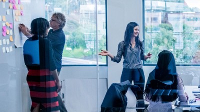 People collaborating in office