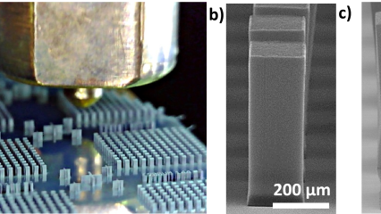 Patterned CNT pillars 