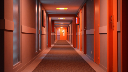 Hotel corridor