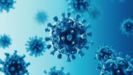 Close up of a virus