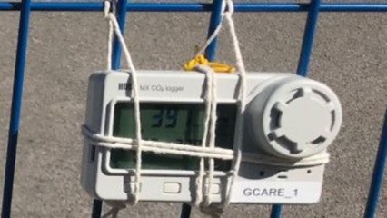 Carbon dioxide temperature RH data logger