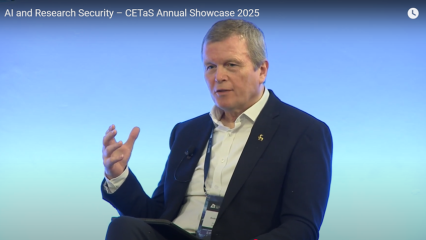 Andrew Rogoyski speaking at the event