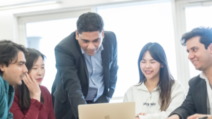 Gathering of business students