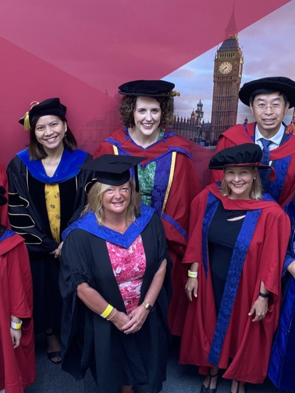 Students at PGT graduation ceremony for SHTM