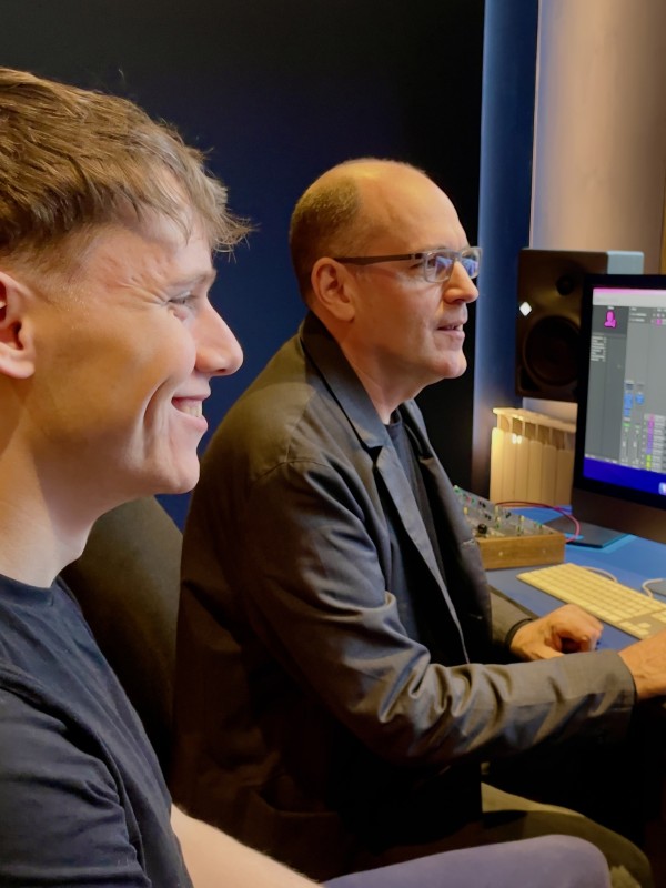 Tom Hall with student