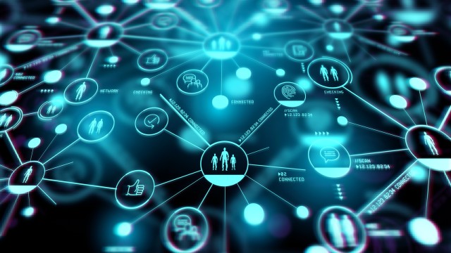 Abstract image of a representation of digital data