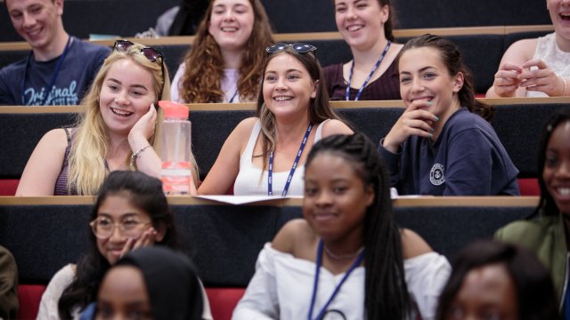 students in lecture theatre