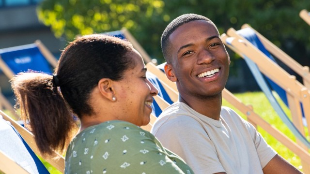 students at the open day