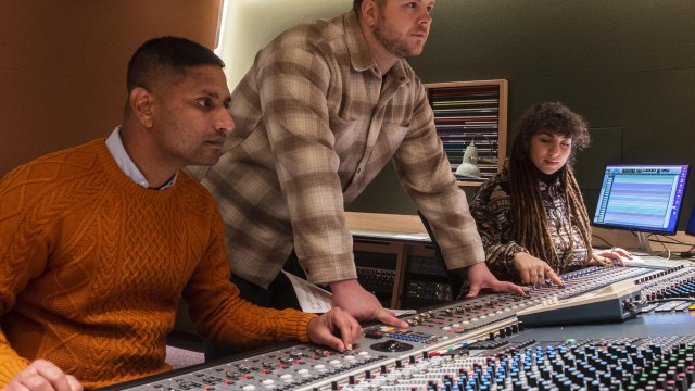 Students in a studio