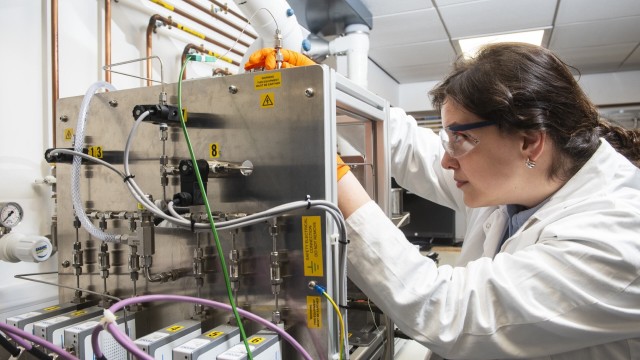 Technician working on circular technology