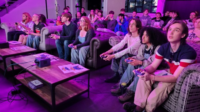 University of Surrey students playing video games