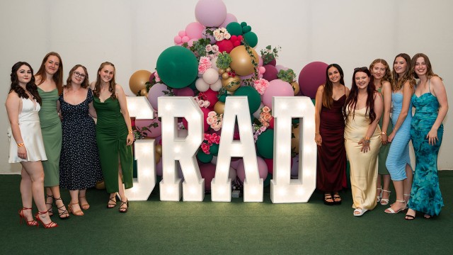 Students at the Grad Ball