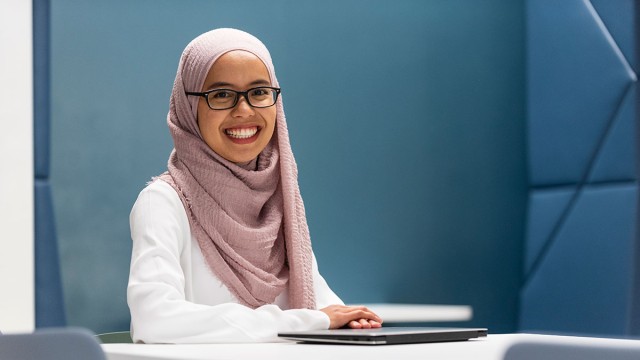 Student in the MySurrey Hive