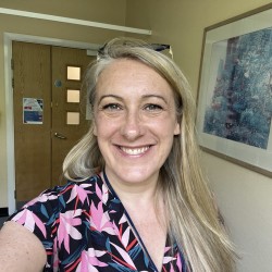 Picture of Dr Sarah Bolger in one of the local hospitals. 