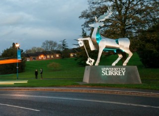 Zooming light beams on the University of Surrey campus