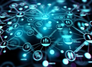 Abstract image of a representation of digital data