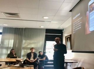 Tristan Fearne presenting at the DWRC seminar