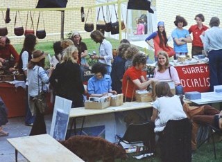 Students at union sale