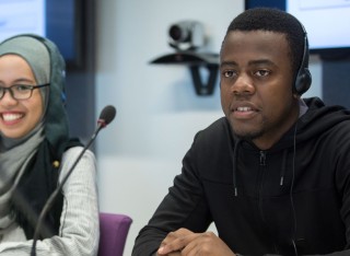 Students in a language class