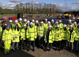 Students on Arcadis site visit