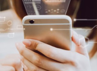 Person holding a mobile