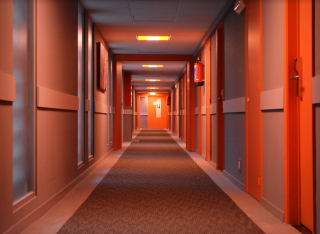 Hotel corridor