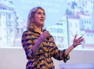 Joanna Yarrow speaking at Roland Clift lecture