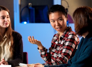 Students in discussion