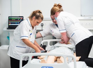 Nursing students in the Kate Granger Building