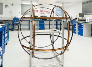 Spherical helmholtz coil facility