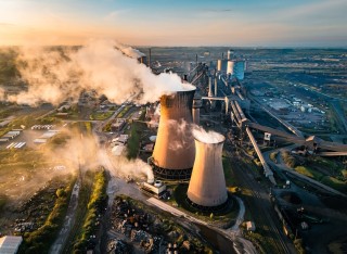 Emissions from a steel plant