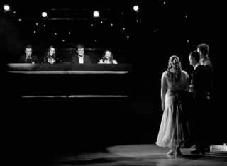 Contestants before judges at Strictly Come Surrey 2025