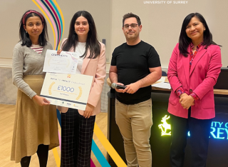 Surrey Business School's Data to Impact Challenge winner Bhima Ramkhelawon 