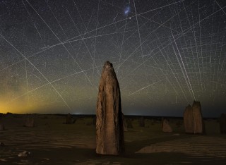 Swamped skies at night