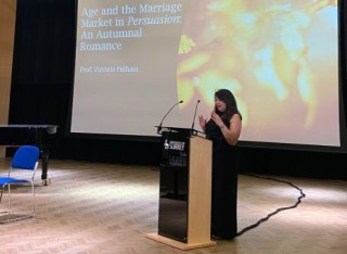 Patricia Pulham speaks at 'Surrey celebrates 250 years of Jane Austen'