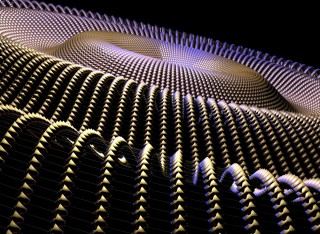 Close up of a speaker cone