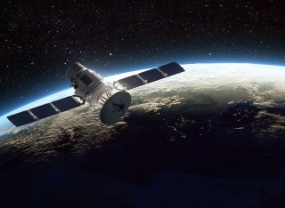 Satellite in space