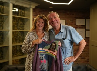 A photograph of Alison and Steve at the Surrey Weekender.