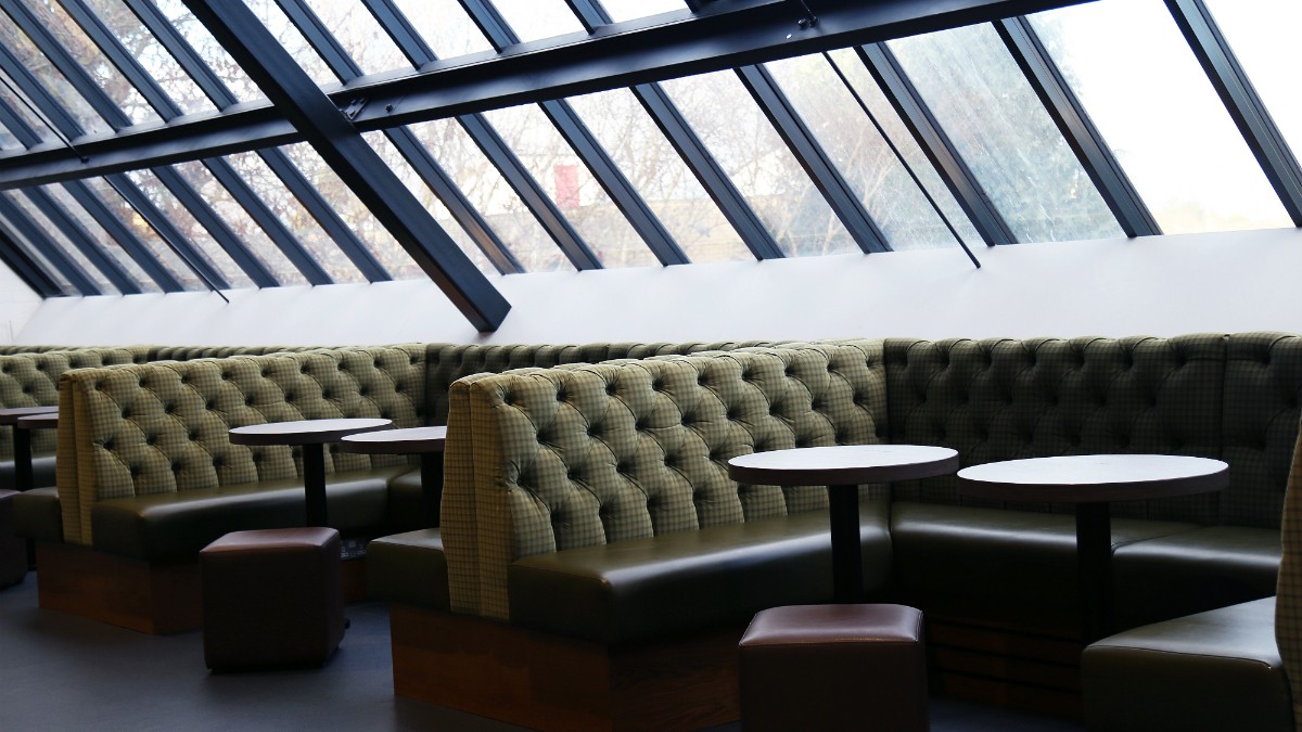 Booth tables and bar stools in Wates