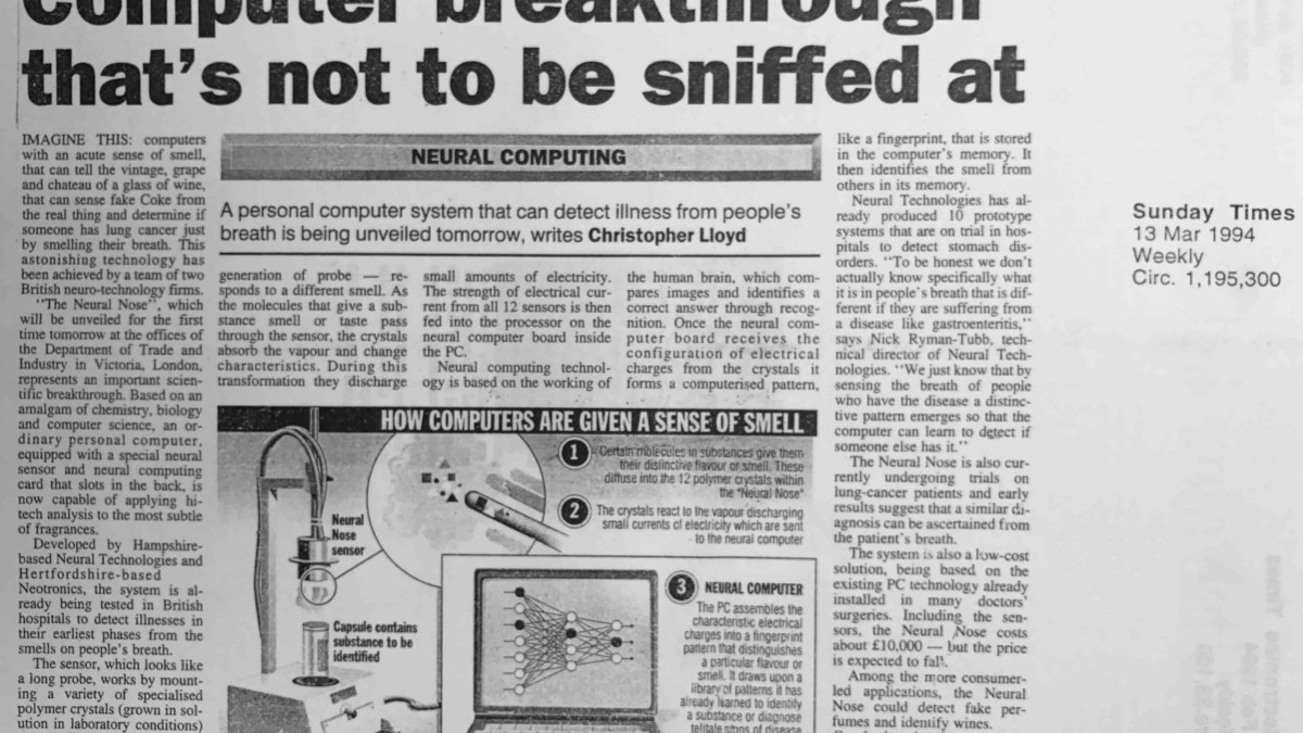 Neural Nose Breakthrough